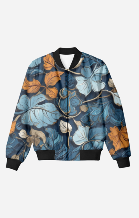 Golden Forest Twilight: Unisex Bomber Jacket