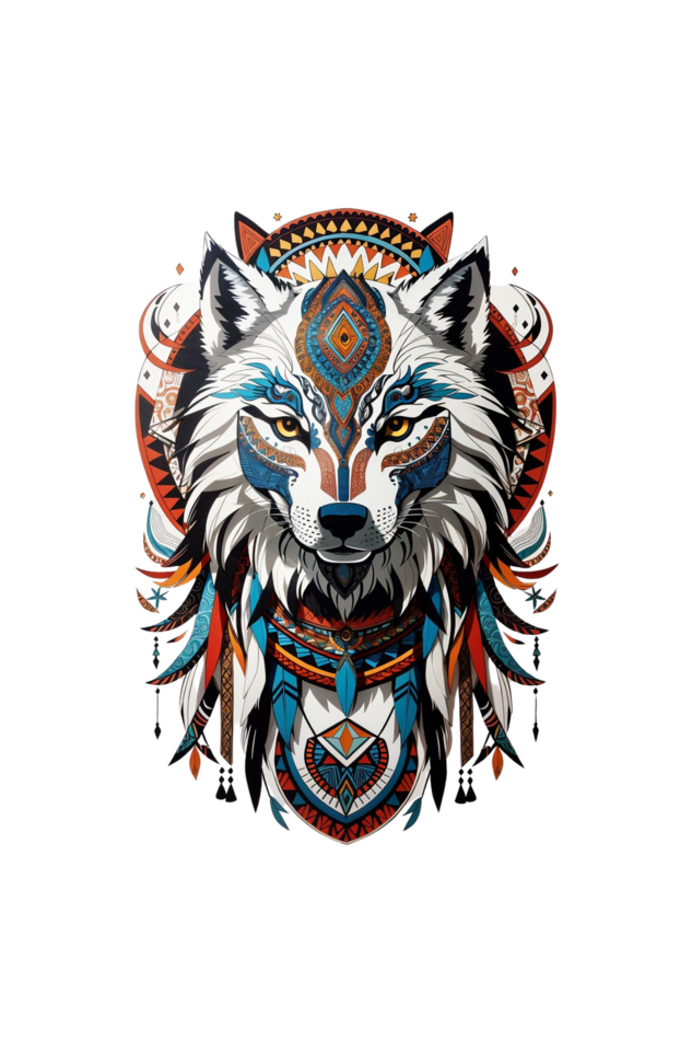 Wanderlust Wolf: Men's Chromatic Charm Tee