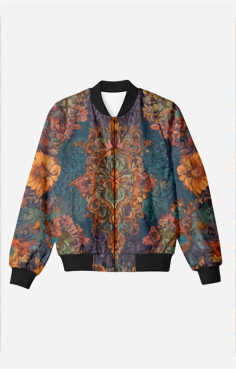 Blossom Elegance Unisex Bomber Jacket