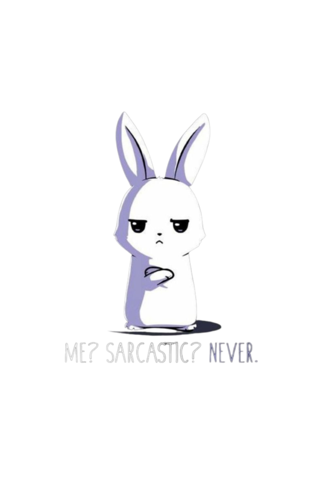 Sarcastic Bunny Unisex Cotton T-Shirt