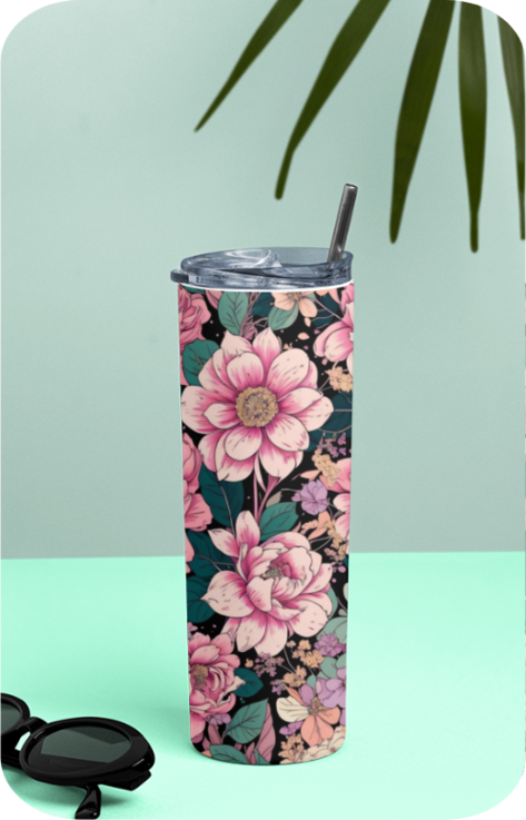 Pastel Petals Tumbler