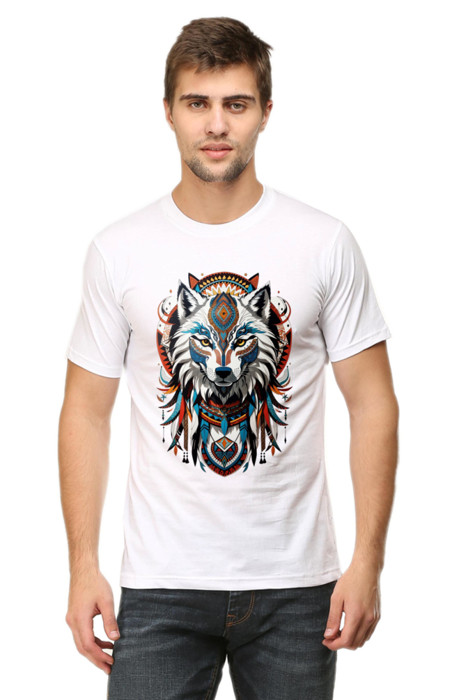 Wanderlust Wolf: Men's Chromatic Charm Tee