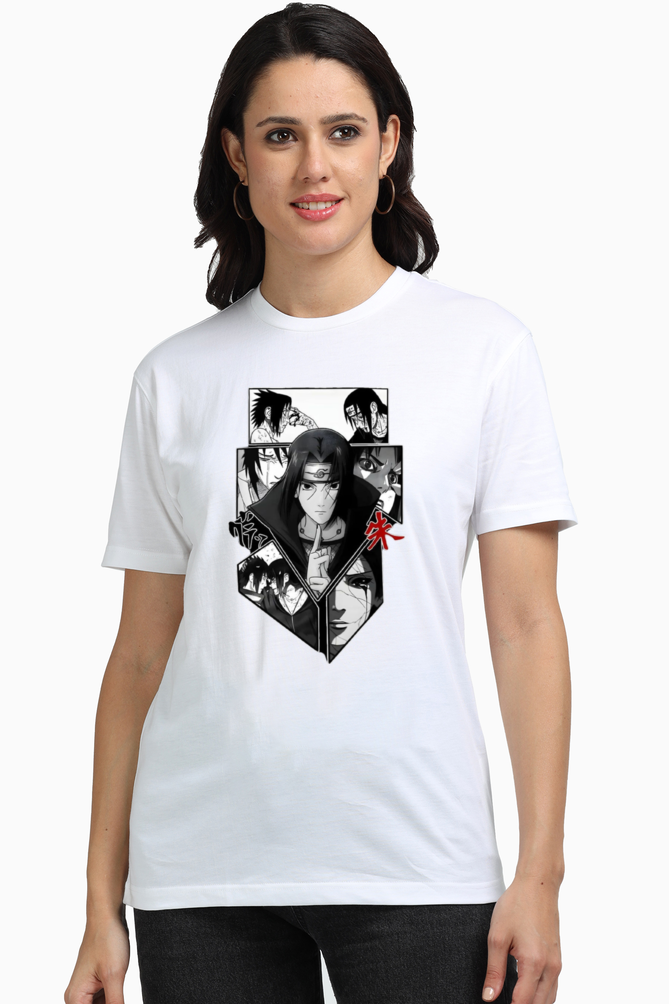 Brotherly Bond: Itachi & Sasuke Women's Tee - White