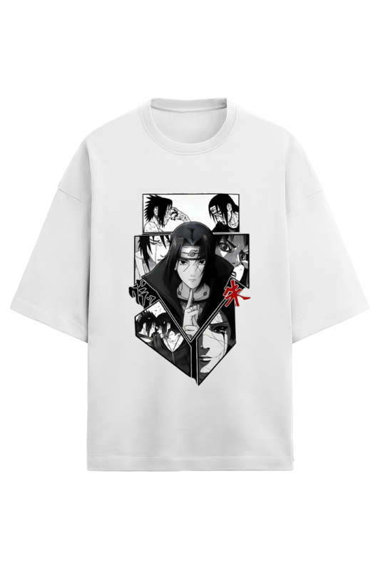 Uchiha Nostalgia Oversized Terry Tee - White