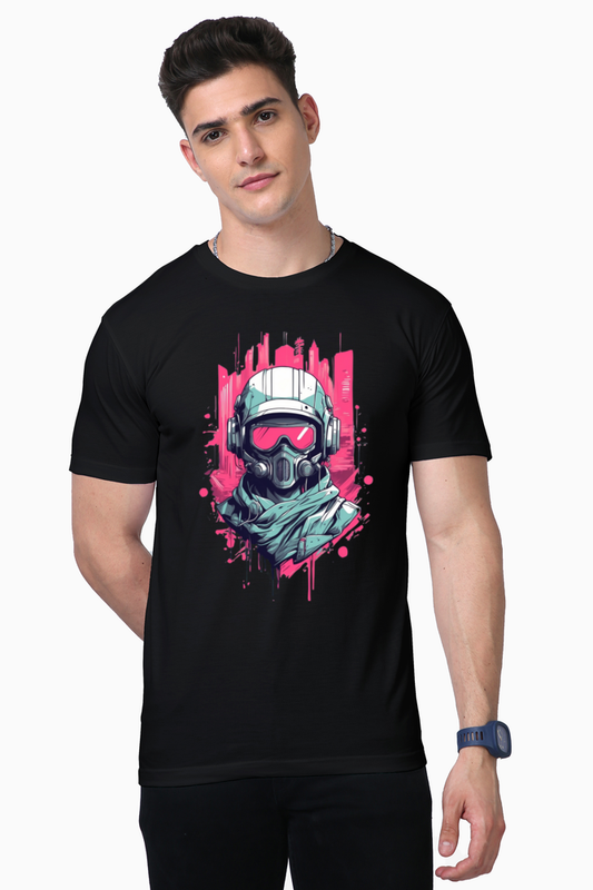 Mystery Masked Man T-shirt Black