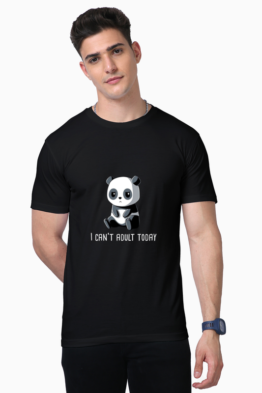 Panda Procrastinator Unisex Cotton T-Shirt