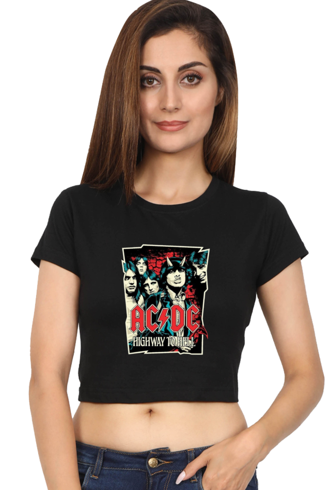 ACDC Crop Top