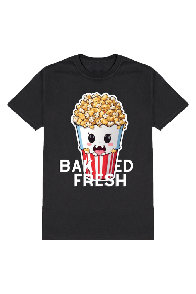 "Baked Fresh" Men's Cotton Round Neck T-Shirt