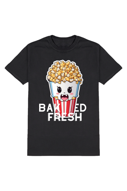 "Baked Fresh" Men's Cotton Round Neck T-Shirt