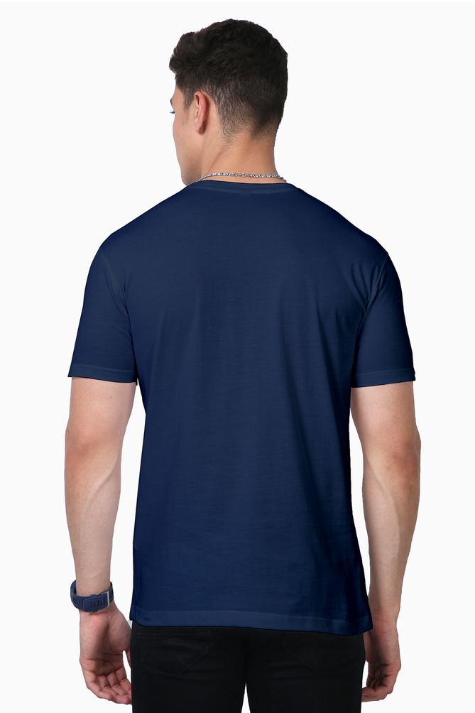 Slayer Chic: Men’s Demon Slayer Tee – Navy Blue