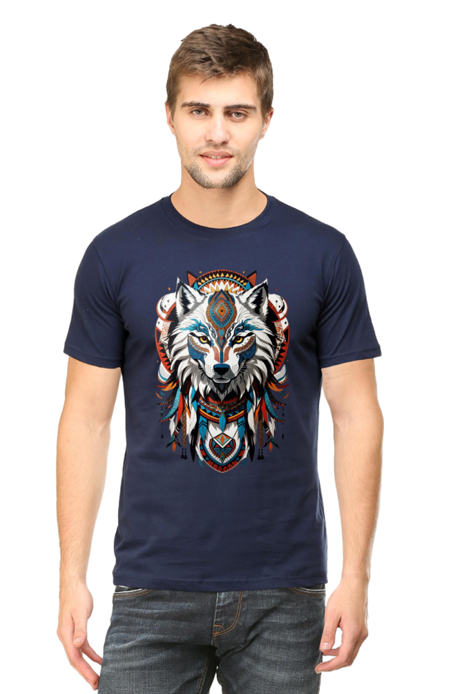 Wanderlust Wolf: Men's Chromatic Charm Tee