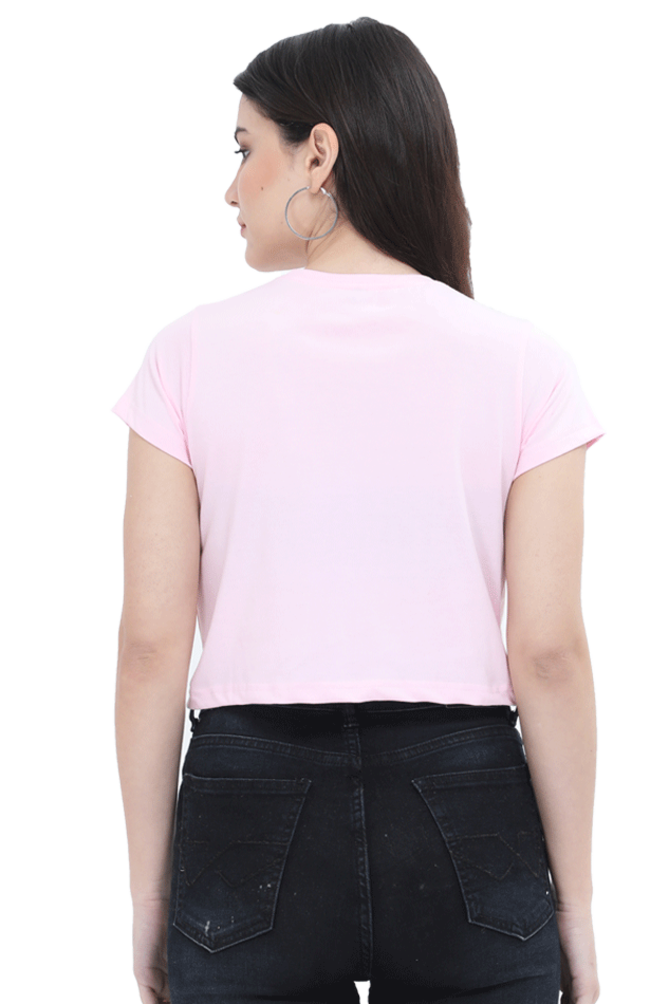 Slayer Chic: Women's Demon Slayer Crop Top – Baby Pink