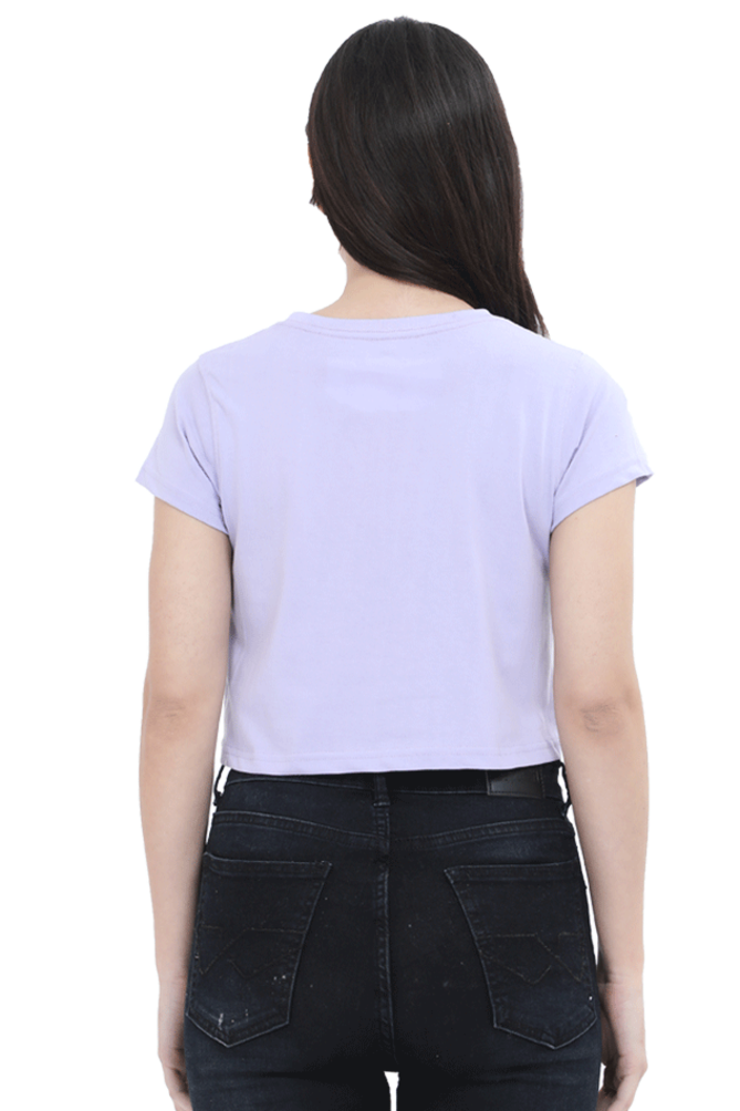 Women's Crop Top: The Visionary Chic – Lavender