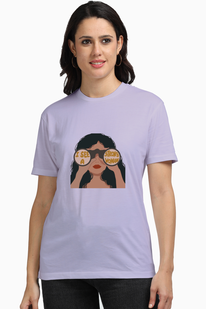 Women's Tee: The Visionary Vibes - Lavender