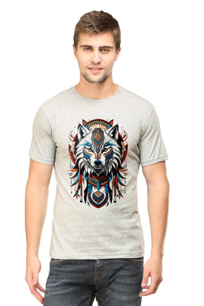 Wanderlust Wolf: Men's Chromatic Charm Tee