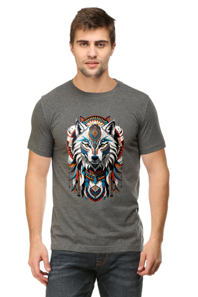 Wanderlust Wolf: Men's Chromatic Charm Tee