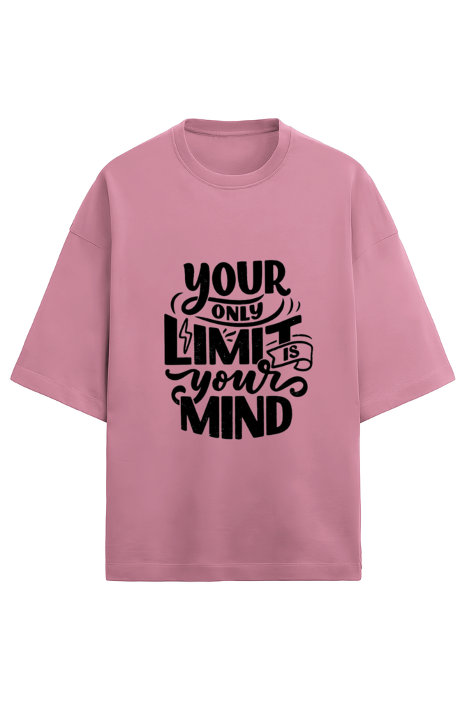 Mindful Mojo Oversized Terry Tee - Flamingo