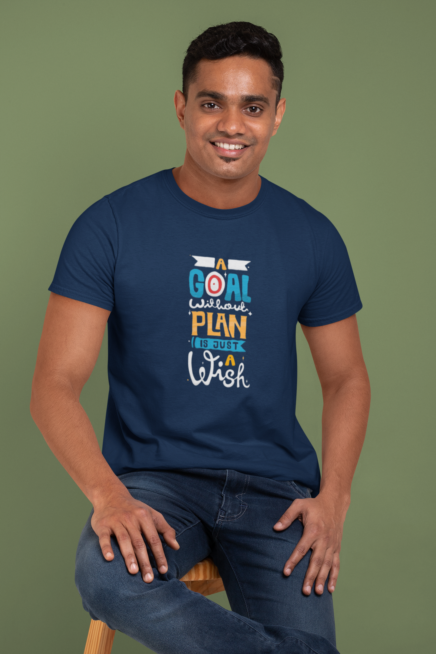 Wishful Wizardry Men's Tee – Navy Blue