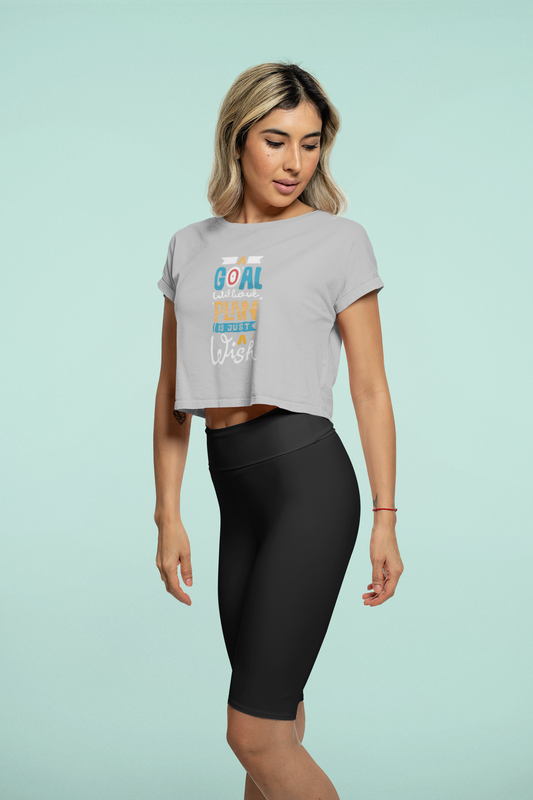 Dreamer's Delight Crop Top – Grey Melange