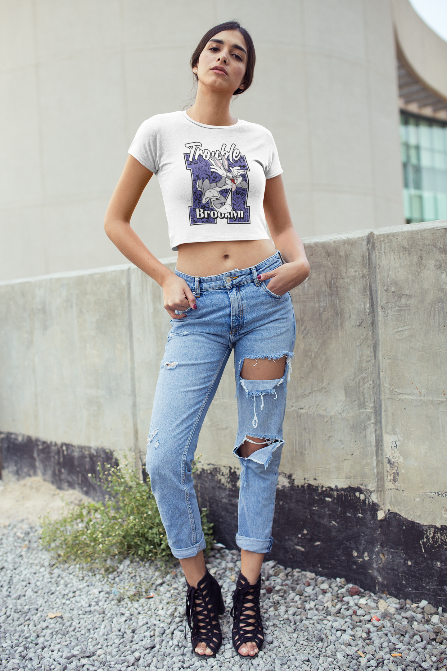 Brooklyn Trouble Bunny Crop Top