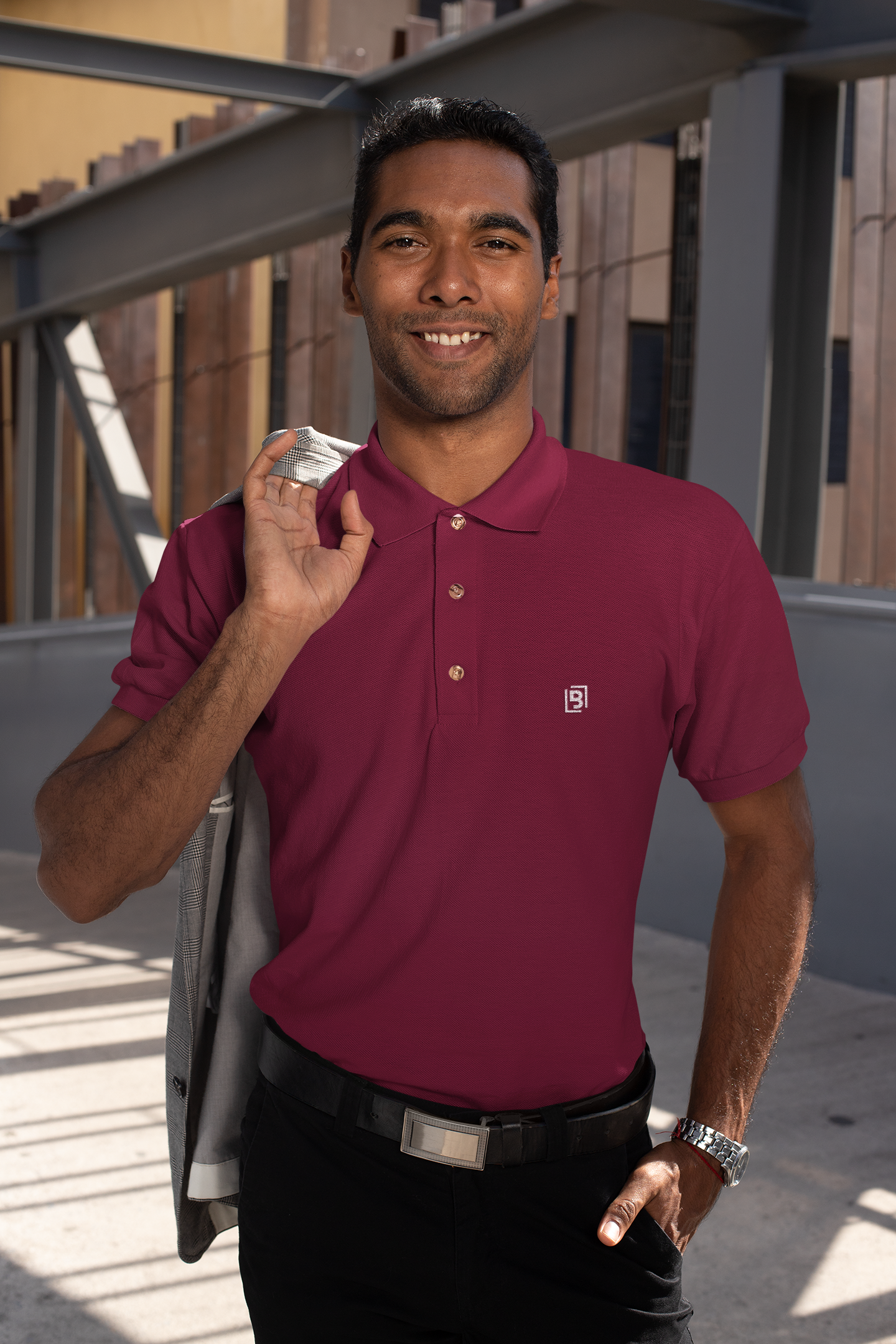 Essential Elegance: The Classic Polo T-Shirt - Maroon