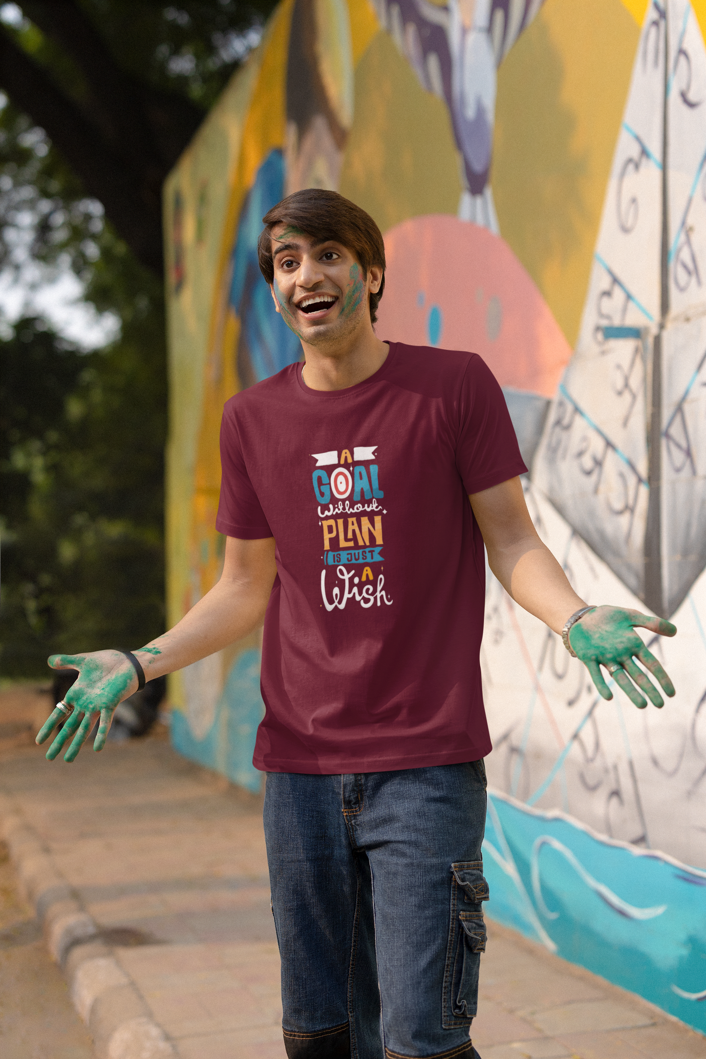 Wishful Wizardry Men's Tee – Maroon